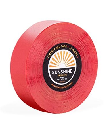 Sunshine Tape | Liberty Red Liner Wig Adhesive Tape Roll | 3/4" x 12 YDS | Hair System Tape, Toupee
