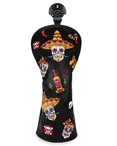 Golf Club Head Cover 3 Wood Headcover Sugar Skull (for Fairway(1pcs))
