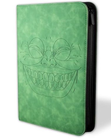 SleeveChief Greed Premium Trading Card Binder | 360 Pockets, Zipper Closure, Water-Resistant | Compatible with MTG and ALL other TCG | Premium PU Leather & Double-Sided Pages