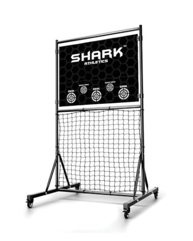 shark athletics Pickleball Practice Rebounder Backyard & Indoor - Portable Pickleball Rebounder - Premium Pickleball Practice Board - Pickleball Wall for Practice - Pickleball Backboard (Easy Setup)