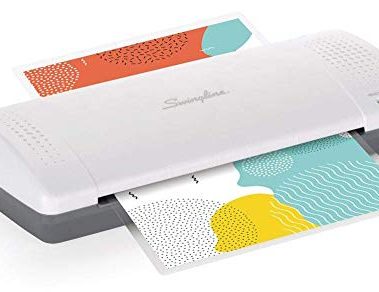 Swingline GBC Thermal Laminator Machine, Inspire, 9 Inch, Quick Warm-Up, 3 or 5 Mil, with 5 Standard Laminating Pouches for Home, Office and Classroom, Black (1701857)