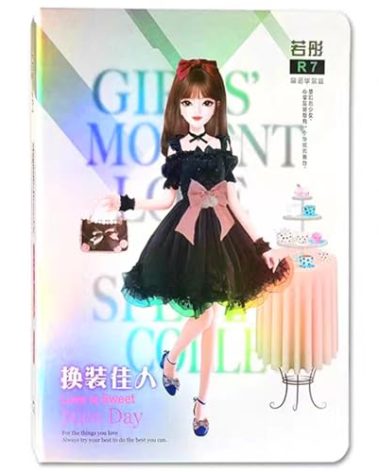 Daniel Axel Magnetic Collecting Book,Paried with Magnetic Paper Doll for Use,Gift for 3+ Year Old Girls Toddler-Only Include Magnetic Collecting Book,Not Include Paper Doll Accessories