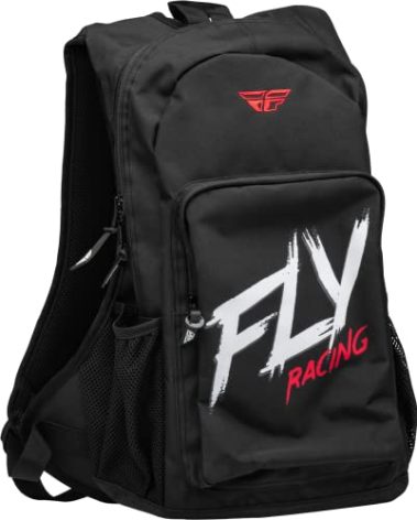 Fly Racing Jump Pack Backpack – 35L Durable Motocross & School Backpack with YKK® Zippers, Organizer Pockets & Side Bottle Holders – Bold Style for Riders, Students & Everyday Use