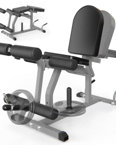 Z ZHICHI 2-in-1 Adjustable Leg Extension and Curl Machine, Easy Transition, Home Gym Leg Machine, Weight Capacity 660LBS