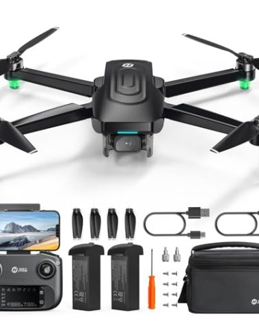 Holy Stone GPS Drone With 4K EIS Camera For Adults, HS175G 249g Foldable RC Quadcopter With Auto Return, Follow Me, 60 Mins Flight Time, Battery Fast Charge, Headless Mode, Upgraded HS175D