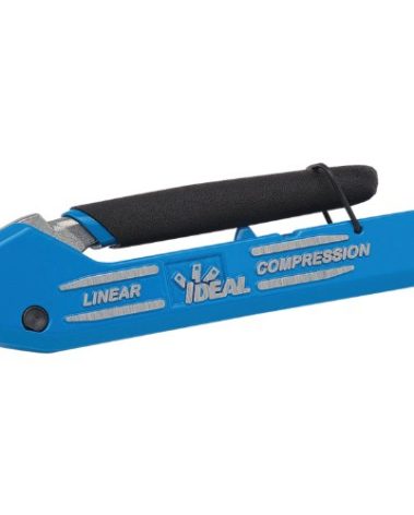 IDEAL Electrical 33-632 LinearX3 Coax Compression Tool, Compression Tool for F/BNC/RCA connectors, w/ [4] RTQ XR RG-6/6 Quad F Connectors