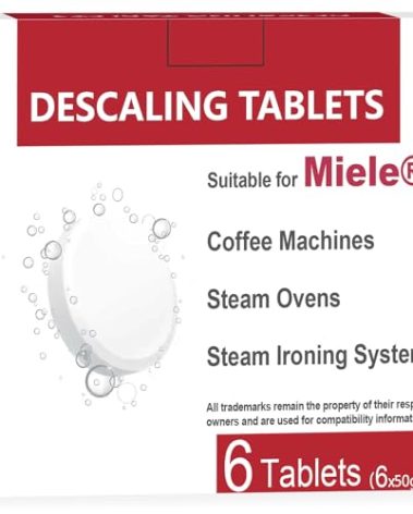 VUTEE Descaling Tablets Compatible with Miele Descaling Tablets for Coffee Machines, Steam Ovens (6 Count)