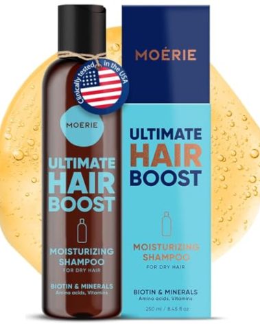 Moerie Ultimate Hair Growth Shampoo – For Longer, Thicker, Fuller Hair - Vegan Friendly Volumizing Hair Products – Paraben & Silicone Free – All Hair Types – Reverse Hair Loss – Moisturizing