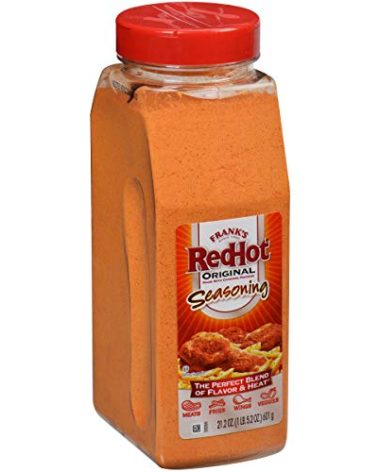 Frank's RedHot Original Seasoning, 21.2 oz - One 21.2 Ounce Container of Hot Sauce Seasoning Blend of Savory Garlic and Spicy Cayenne Pepper, Perfect for Dry-Rubs