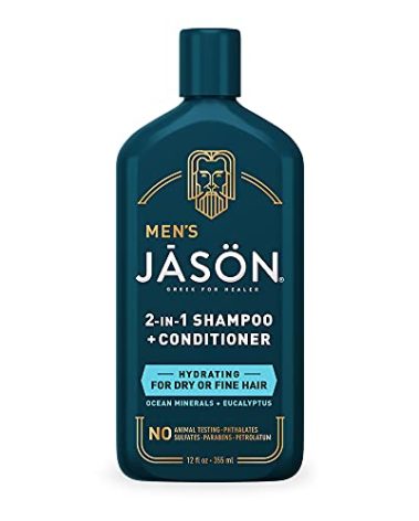 Jason Men's Hydrating 2-in-1 Shampoo and Conditioner, 12 oz