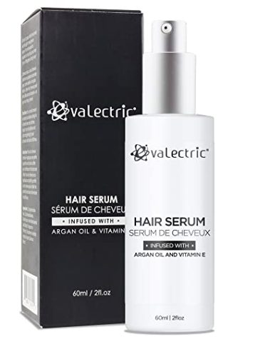 Evalectric Argan Oil Hair Serum - For Dry, Damaged, Frizzy Hair - Anti-Frizz, Straightening, and Shine Serum with Vitamin E - 2 Fl. Oz.