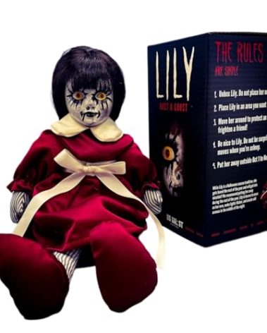 Lily: Host a Ghost – 13" Creepy Haunted Doll for Protection from Ghosts. Lizzie Borden House Scary Doll for Halloween and True Crime Collectors