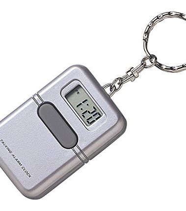 LSS Silver Talking Clock Keychain