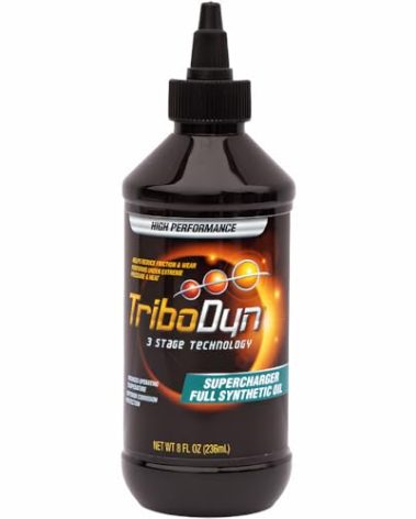 TriboDyn Ceramic Full Synthetic Supercharger Oil - 8 oz - Patented Ceramic Coating Oil for OEM & Aftermarket Superchargers