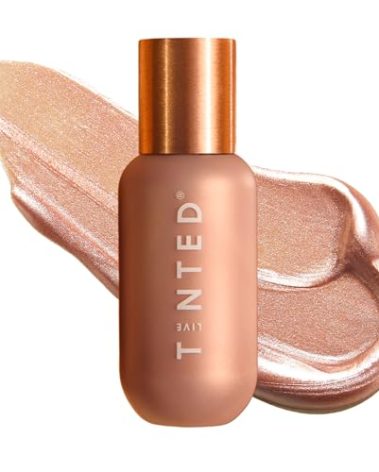 Live Tinted Hueglow Liquid Highlighter Drops - Lightweight Serum-Infused Highlighter, Non-Greasy Formula for Natural Radiance and Advanced Hydration, Dawn, 1.7fl oz / 50mL