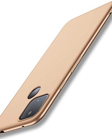 X-level Google Pixel 4a 5G Case Slim Fit Mobile Phone Case Soft Flexible TPU Matte Finish Ultra-Thin Light Coating Grip Full Protective Cell Phone Back Cover for Google 4a 5G-Gold