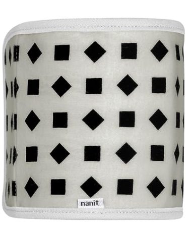 Nanit Breathing Wear Band – Works with Nanit Pro Baby Monitor to Track Breathing Motion Sensor-Free, Like Your Hand On Their Heart from Anywhere, 100% Cotton, Size Large, 3-24 Months, Pebble Grey