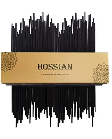 HOSSIAN 50pcs Reed Diffuser Sticks- Black Fibre Reed Diffuser Sticks-Thick Diffuser Reeds Sticks - Diffuser Sticks for Diffuser Oils Fragrance Refill - Fibre Reeds for Diffusers(Black7.5/19cm)