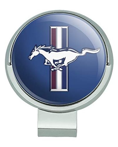 GRAPHICS & MORE Ford Mustang Logo Golf Hat Clip with Magnetic Ball Marker