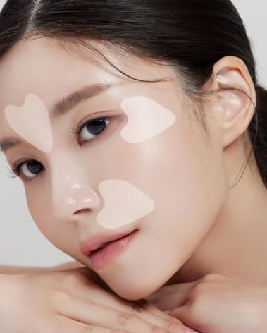 HUECALM Anti-Wrinkle Patches Face Lifting with Hydrolyzed Collagen–Invisible Forehead, Eye, Smile Line Anti-Wrinkle Tape, K-Beauty Overnight Korean Skincare for Women–Facial Self Care (24 Patches-1PK)