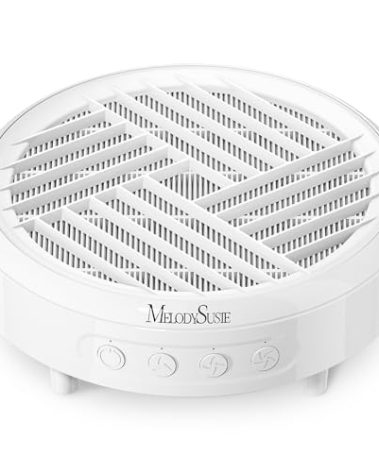 MelodySusie Nail Dust Collector,Compact Vacuum Fan Dust Collector for Beginner with Reusable Filter,HPro Powerful Dust Suction Machine Manicure Pedicure Tool for Acrylic Nail Polishing,Salon & Home