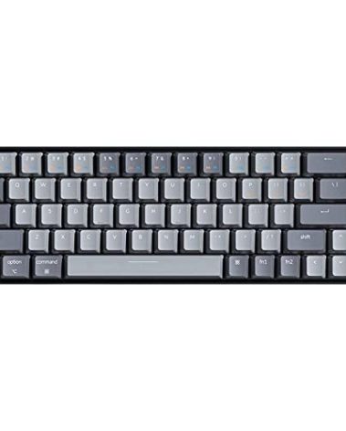 Keychron K6 Bluetooth 5.1 Wireless Mechanical Keyboard with Keychron K Pro Brown Switch/LED Backlit/Rechargeable Battery, 68 Keys Compact Keyboard Compatible with Mac Windows