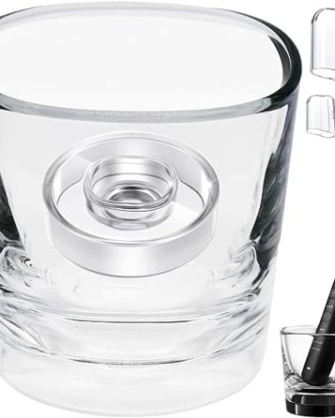 Mdforme Replacement Charger Glass Cup + Stand Bundle Kit for Philips Sonicare Charger Base HX9100 CBA1001 CBA2001 CBA3001, Charging HX9300 HX9900 Series Electric Toothbrush (Quality as Original)