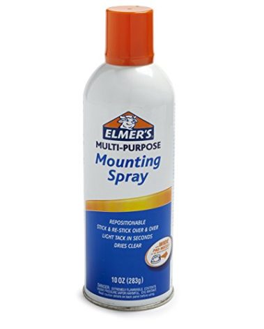 ELMERS Repositionable Mounting Spray Adhesive, 10 Oz, Clear (E454)