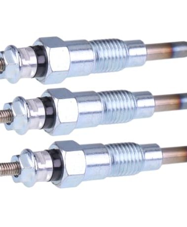 JEENDA 3PCS Glow Plugs M811937 MIU802457 for John Deere X495 X595 X740 X744 X748 X749 X750 X754 X758 1435 1023E 1025R 1026R 2025R 2026R 2305 2320 2030A 850D 855D Yanmar Engine 3TNV76 3TNM74 3TNV70