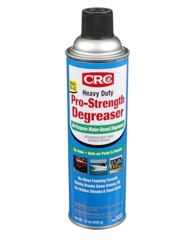 CRC 05482 Heavy Duty Pro-Strength Degreaser, All-Purpose Water-Based Degreaser, Odorless, Safe on Paint and Plastic, 15oz, [1 Pack]