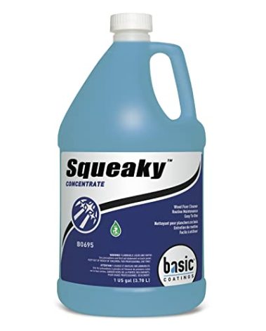 Basic Coatings Squeaky Cleaner Concentrate | Hardwood Floor Cleaner | No Residue | Cleans tough dirt and grease | 1 gal