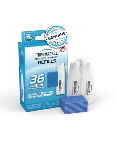 Thermacell Mosquito Repellent Refills; Compatible with Any Fuel-Powered Thermacell Repeller; Highly Effective, Long Lasting, No Spray or Mess, 15 Foot Zone of Mosquito Protection