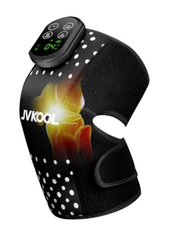Infrared Red Light Therapy for Knee Massager: Rechargeable 660nm & 850nm Heating Pad with 4D Vibration Knee Massager for Jonit Pain Relief - Christmas Birthday Gifts for Women Men Dad Mom