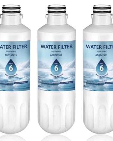 LT1000P ADQ747935 Water Filter 6-Month Replacement for LG LT1000P/PC/PCS ThinQ Water Filter AGF80300704,LMXS28626S,LFXS26973S,LRFLC2706S,LRMXS2806S,LRFS28XBS,LFXC22526S,3 Combo Set