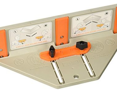 Cut Crown Molding Cutting Jig for Miter Saw - Safe & Easy Crown Molding Tool - Universal Fit Cut N Crown Jig w/Adjustable Fence Risers - Portable for Miter Saw w/Integral Setup Guide
