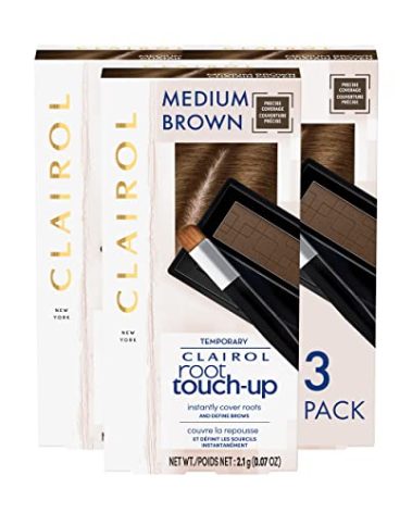 Clairol Root Touch-Up Temporary Concealing Powder, Medium Brown Hair Color, Pack of 3