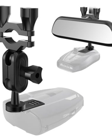 SDSACZMU Radar Detector Mount,Car Rear View Mirror Radar Detector Mount,for Cobra RAD 480i Radar Detector,Easy to Install (at Least 1 inch of Clear Rod Space is Required for Installation)