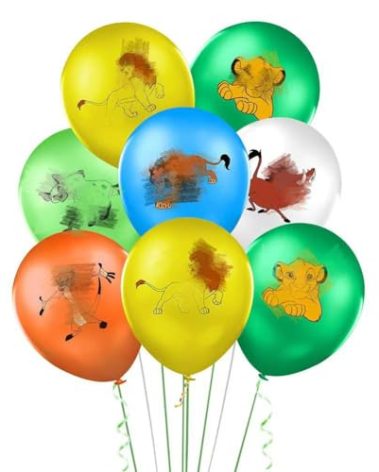 30 Pieces Lion King Balloons Party Supplies Decorations, 12" Lion King Latex Balloon for Kids Birthday Baby Shower Party Supply