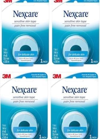 Nexcare Sensitive Skin Low Trauma Tape, 4 count