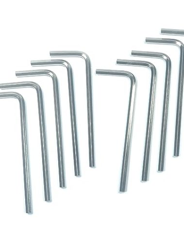ZDingTech 10pcs 3/32 Allen Wrench sets,3/32" Hex Key Wrench set,allen key Door Key L Shaped hex wrench set with Long Arm.