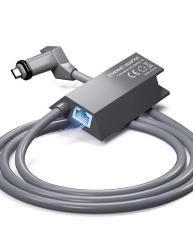 FlenKn Starlink Ethernet Adapter for V2 Rectangular Dish, Starlink Ethernet Adapter Gen 2 for RJ45 Gigabit Wired External Network -Stable Network Connection for Star Link Actuated Gen 2-Up to 1 Gbps