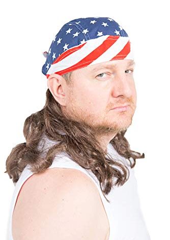The Freebird™ Mullet Wig Skull Cap