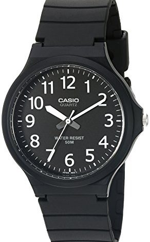 Casio MW240 Series | Watches for Men | Analog Quartz Watch | 50M WR | Large Resin Case | Resin Glass | Resin Band | Large Arabic Numerals | Analog Watch | Easy to Read Display | 3 Year Battery