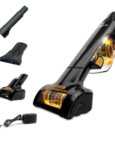 Shark UltraCyclone Pet Pro Plus Cordless Hand Vacuum, Powerful Suction, Handheld Vacuum for Car & Home, Pet Power Brush, Crevice Tool, Scrubbing Brush, XL Dust Cup, Black, CH951