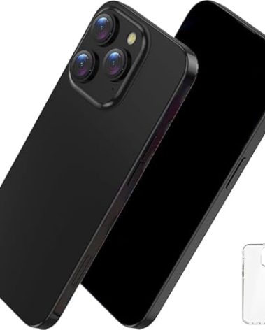 Fake Phone Dummy Prop Phone, Prank Stuff Decoy Phone Pear Phone Non-Working Phone 15 Pro, Display Phone Look Like Real Phone 15 Pro (Black)