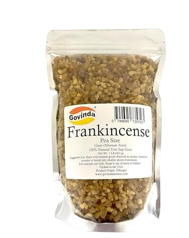 Govinda Frankincense Natural Tree Sap Gum Pea Size 1 lb