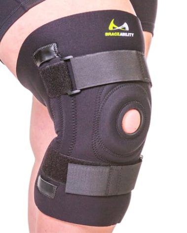 BraceAbility Bariatric Knee Brace for Large Legs - Plus Size Knee Brace with Side Stabilizers for Big Men or Women, Arthritis, Patellar Tendonitis, Obese Chondromalacia Pain, Instability (4XL)