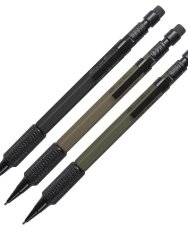 Rite in the Rain Weatherproof Mechanical Pencils, 1.3mm Black Lead, 3 Pack (No. TAC13)