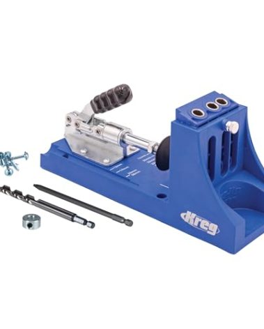 Kreg K4 Pocket Hole Jig - Adjustable, Versatile Jig for Strong Joints - Create Perfect, Rock-Solid Joints - Easily Adjustable Drill Guides - For Materials 1/2" to 1 1/2" Thick