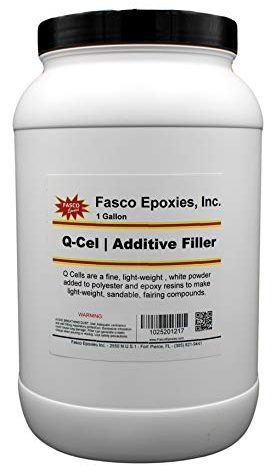 Fasco Epoxies Q-Cel Filler for Boat, Fiberglass, and Surfboard Repairs - Gallon